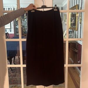 Burgundy Geiger Long Skirt